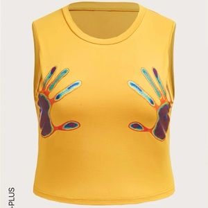 Plus size crop top